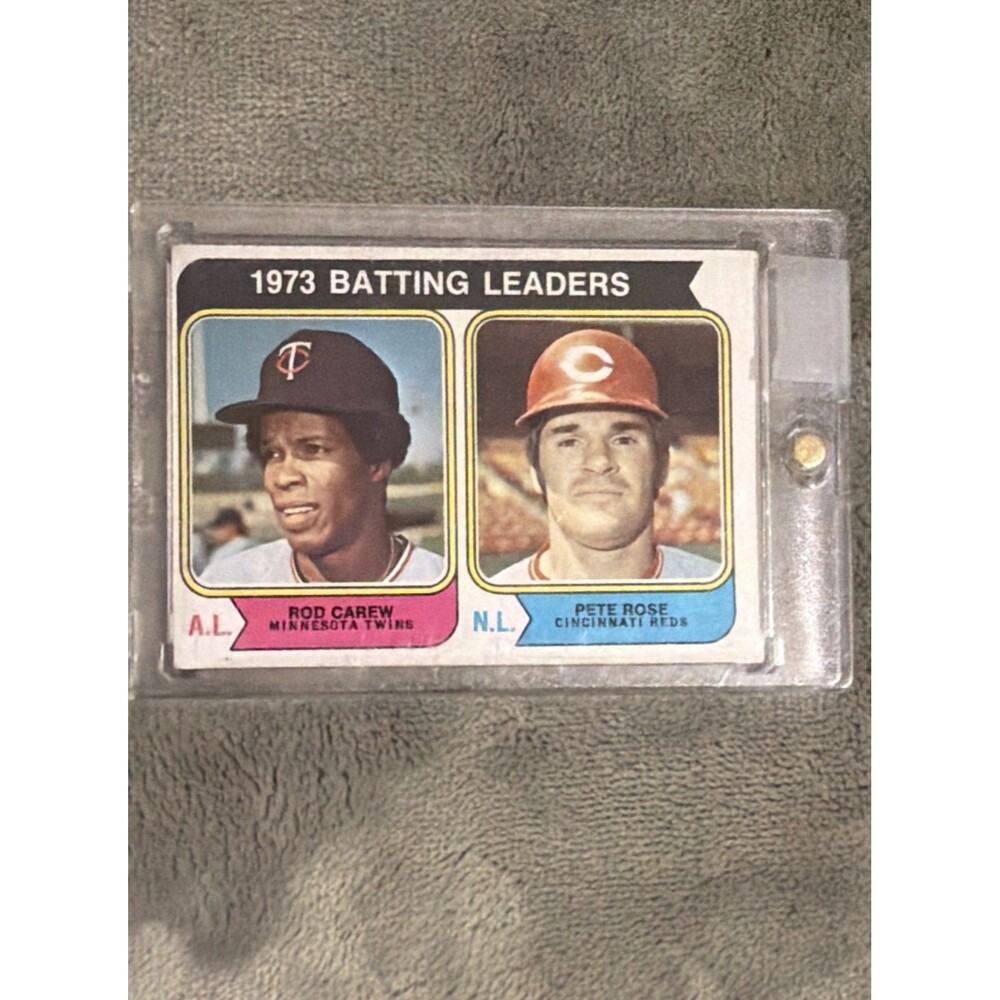 1974 Topps - League Leaders Rod Carew, Pete Rose #201